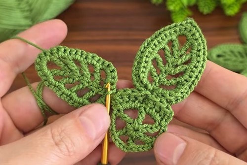 Crochet Leaf Motif – Second Leaf Creation